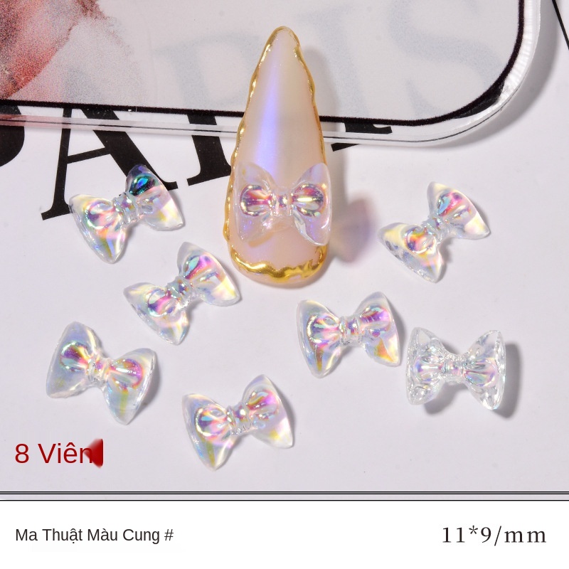 Phụ Kiện Đính Trang Trí Móng Tay Hình Nơ Xinh Xắn