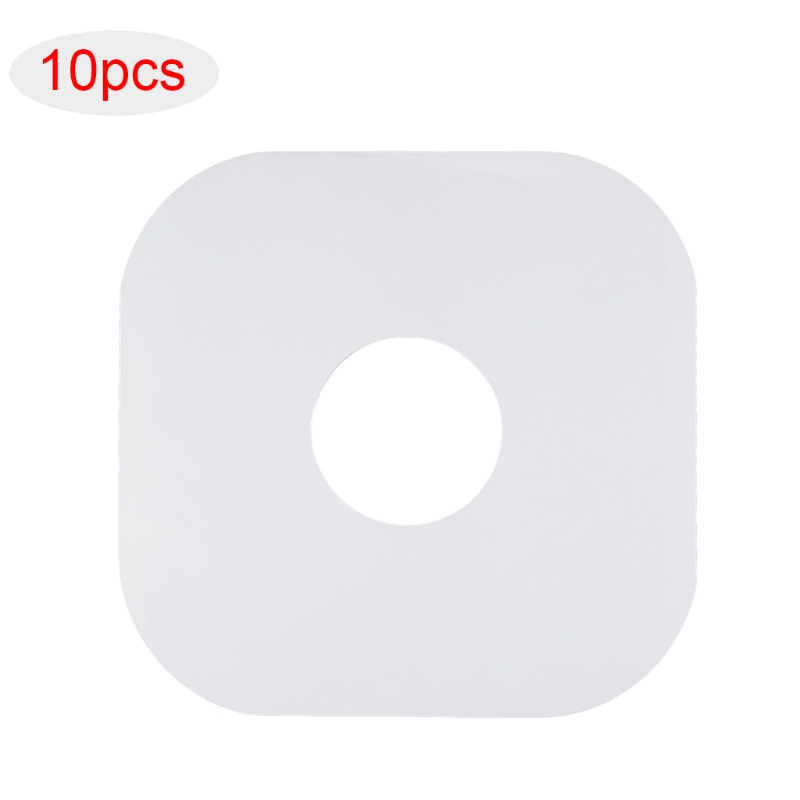 Set 10 túi giấy kraft trắng đựng đĩa than chống tĩnh điện 12 inch có lỗ tròn và góc bên trong