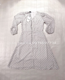 váy voan chấm bi 2 lớp