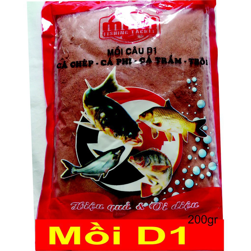 Mồi Câu Cá D1 - D2 - D3 - 200Gr