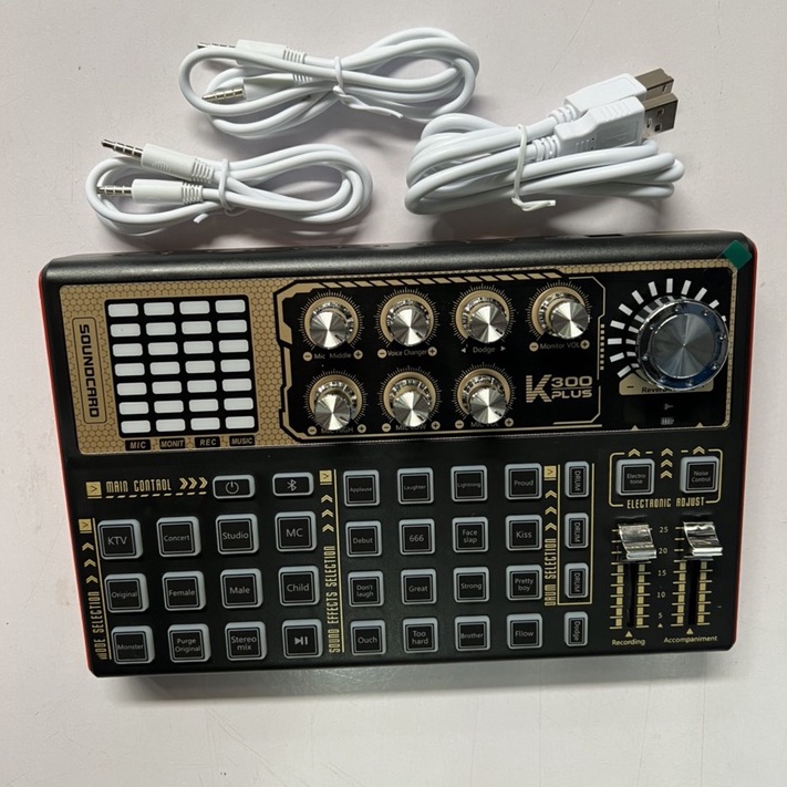 Sound Card K300 PLUS LIVESTREAM BẢO HÀNH 1 NĂM