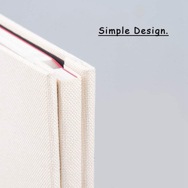 Album Ảnh Lưu Niệm DIY Bằng Vải Lanh Dày Dặn Với Màng Bảo Vệ Tiết Kiệm Hình Ảnh Vĩnh Viễn