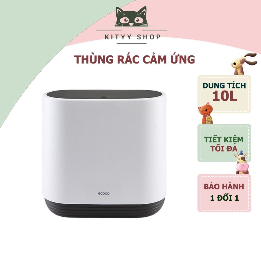 Thùng rác thông minh cao cấp ECOCO 10l an toàn tiết kiệm