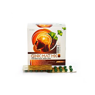 (CHÍNH HÃNG) VIÊN UỐNG GINKMAT HK HỖ TRỢ BỔ NÃO SÁNG MẮT 100 VIÊN