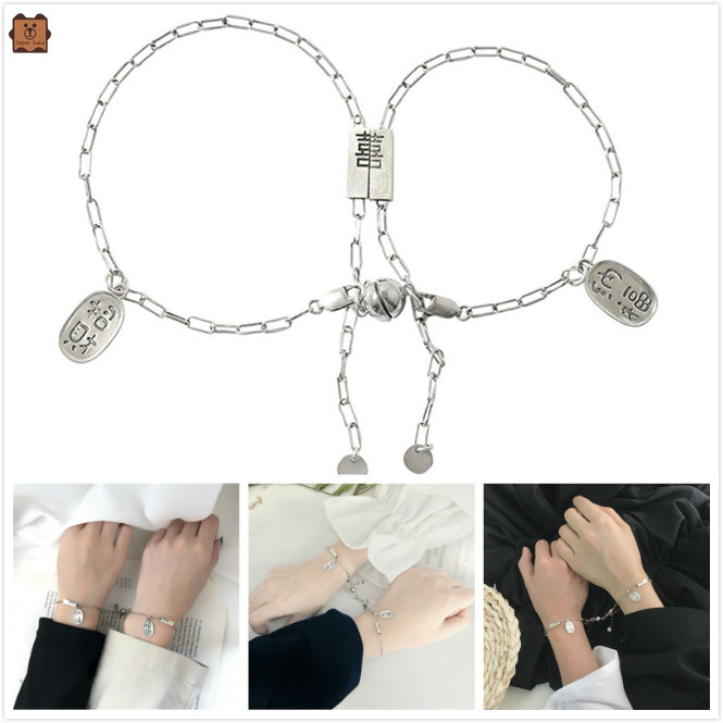 Cặp vòng tay thiết kế đơn giản thời trang độc đáo cho các cặp đôi