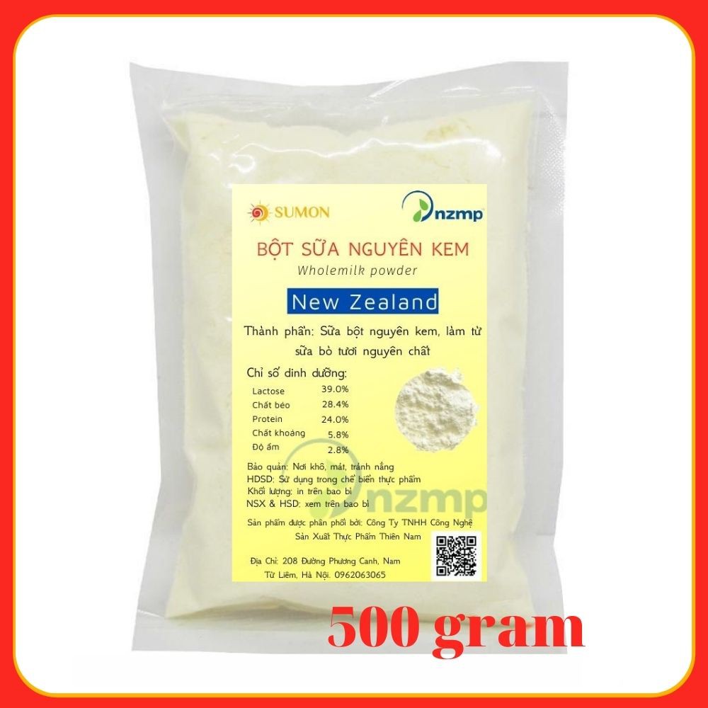 Sữa nguyên kem New Zealand SUMON sữa bột nguyên kem  1kg MS21 100% Chính hãng