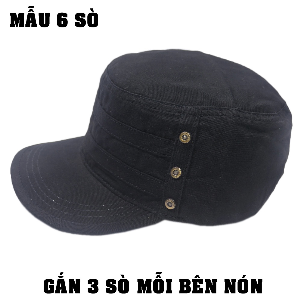 [ Nhiều màu] Nón kết đẹp mũ lưỡi trai nam đầu bằng bít đuôi có may thun phía sau giúp giữ chặt nón và tăng size vòng đầu