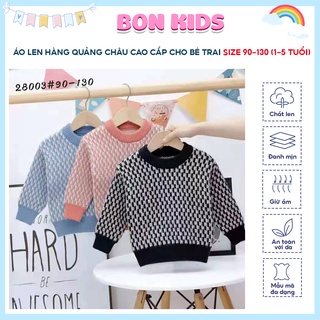 Áo len cao cổ, áo len dày đẹp hàng quảng châu cao cấp cho bé trai size 90-130