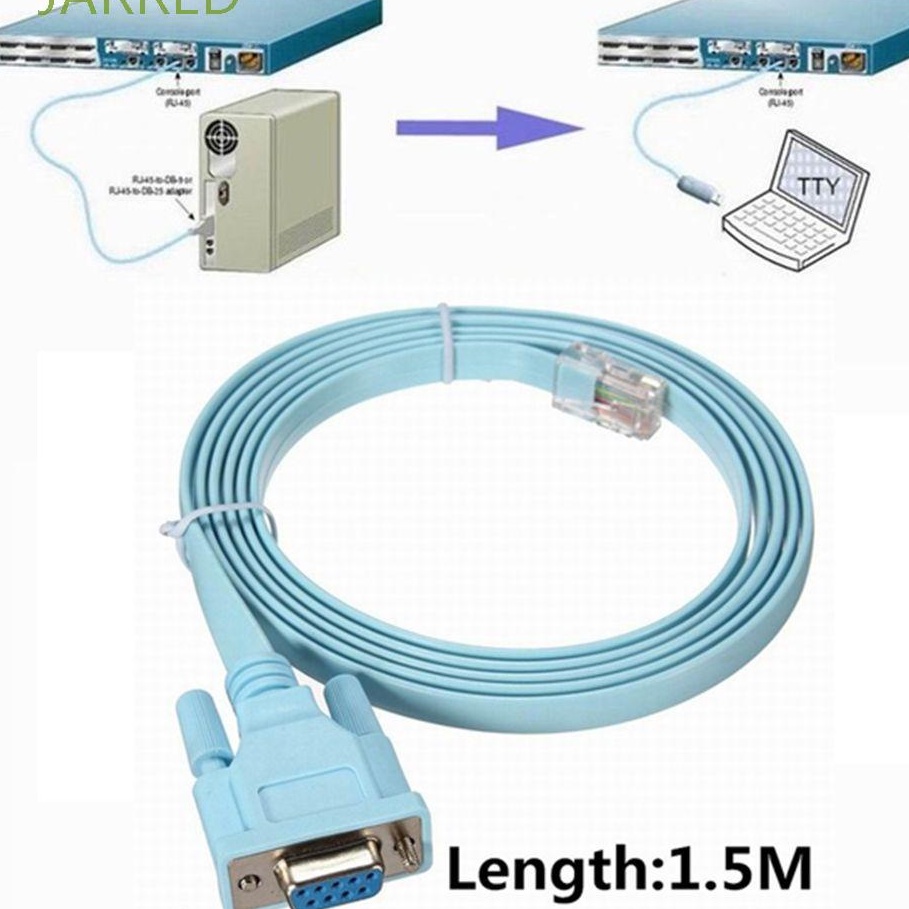 Hàng Chính HãngCáp Rs232 SANG RJ45 Cat5 - DÂY TRÒN ĐEN