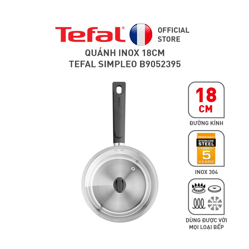 Quánh inox 18cm Tefal Simpleo