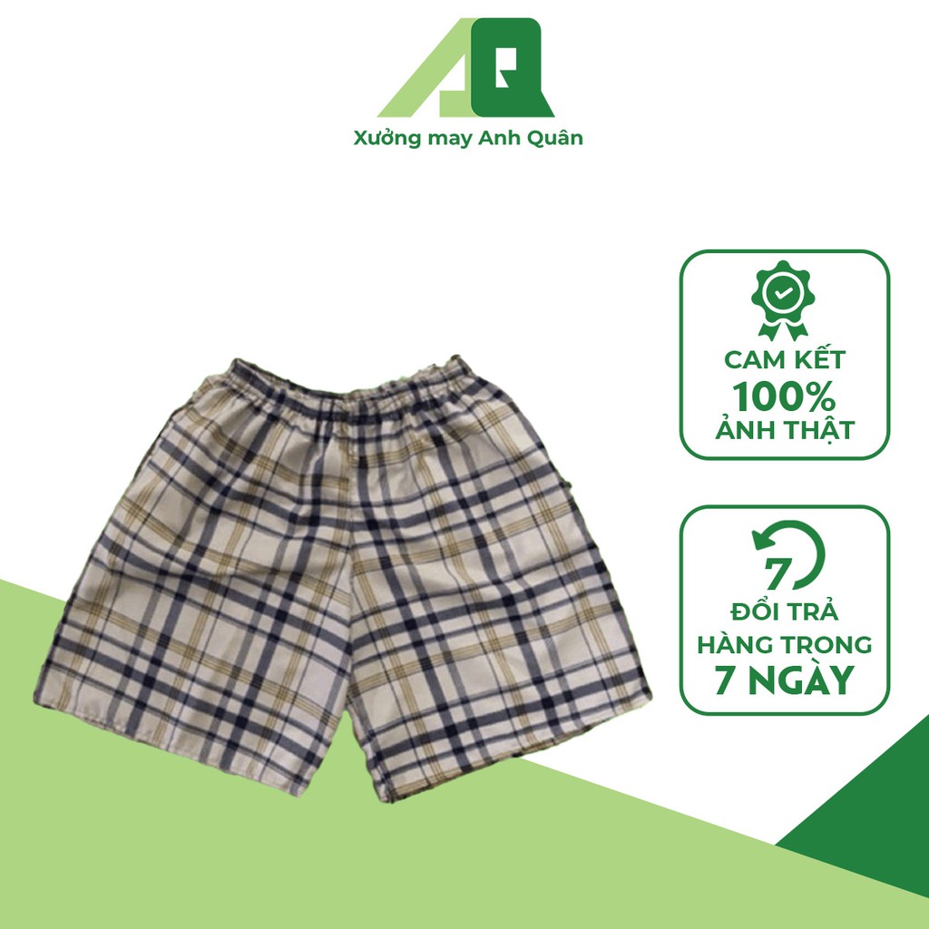 Quần Đùi, Quần Short Kẻ Dành Cho Nam Thoáng Mát