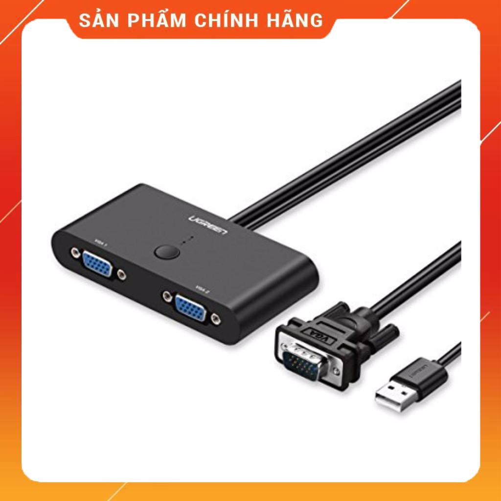 [Mã 254ELSALE giảm 7% đơn 300K] Bộ chia cổng VGA 1 ra 2 UGREEN 30711 dailyphukien