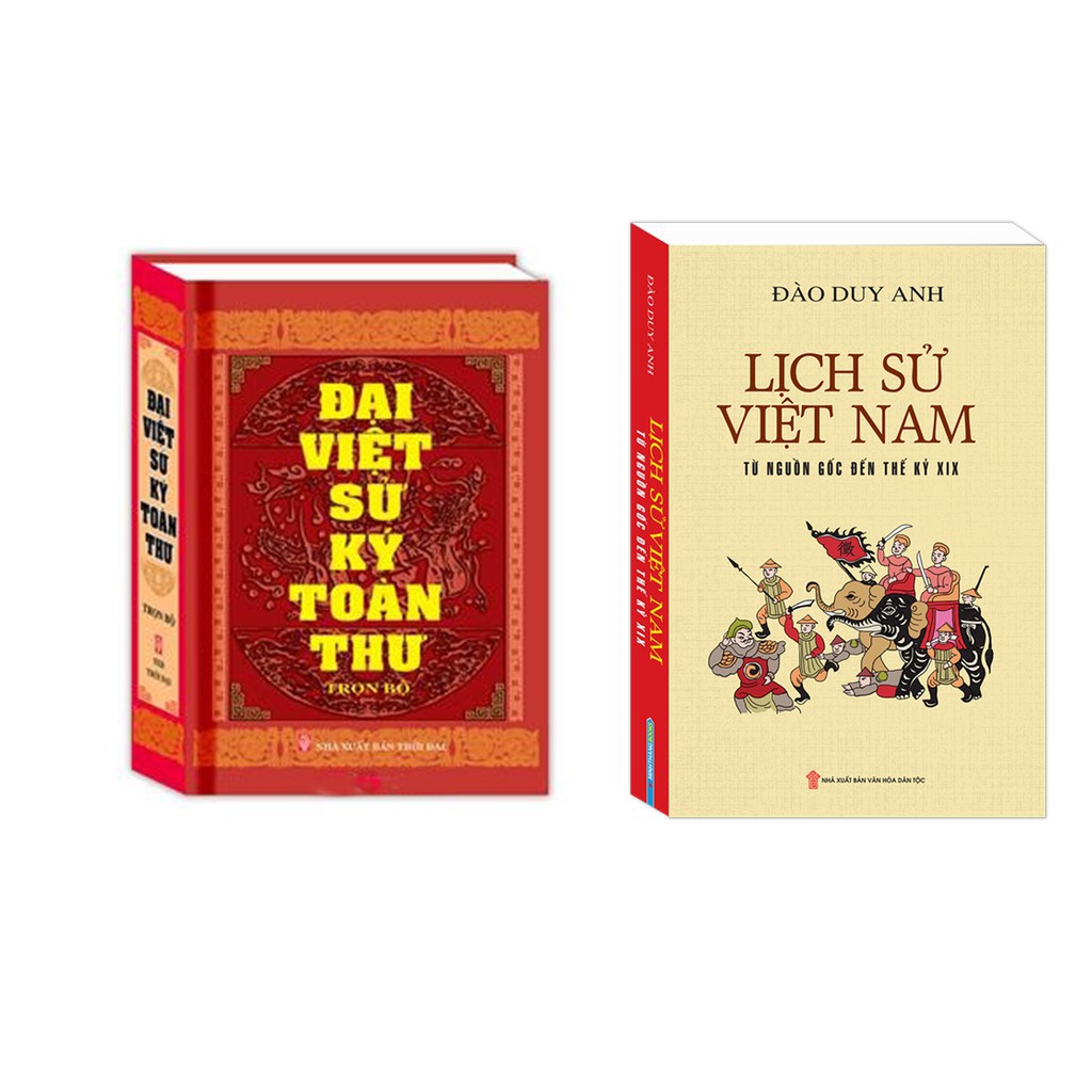 Sách - Combo Đại việt sử ký toàn thư +  Lịch sử việt nam từ nguồn gốc đến thế kỷ XIX