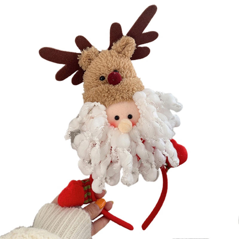 Băng đô cài tóc hình người tuyết/ông già noel dễ thương dùng làm phụ kiện chụp ảnh trang trí dịp giáng sinh