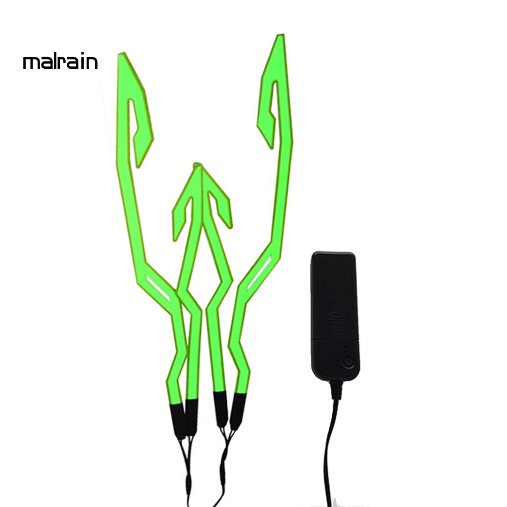 Miếng Dán Trang Trí Mũ Bảo Hiểm Có Đèn LED Tiện Dụng Khi Lái Xe Ban Đêm