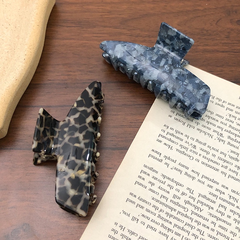 Kẹp Tóc Hình Cá Mập Phong Cách Pháp Cổ Điển Thời Trang Mùa Hè Cao Cấp Dành Cho Nữ