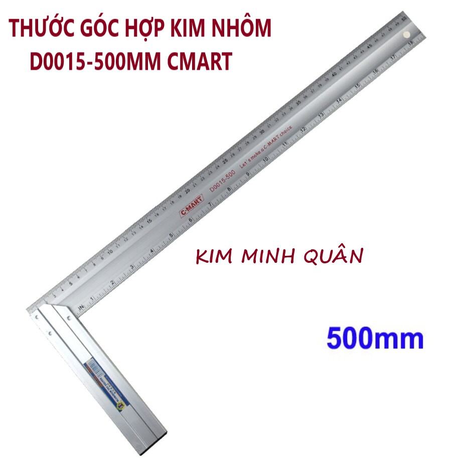 Thước Góc Hợp Kim Nhôm 500mm D0015-500 CMART