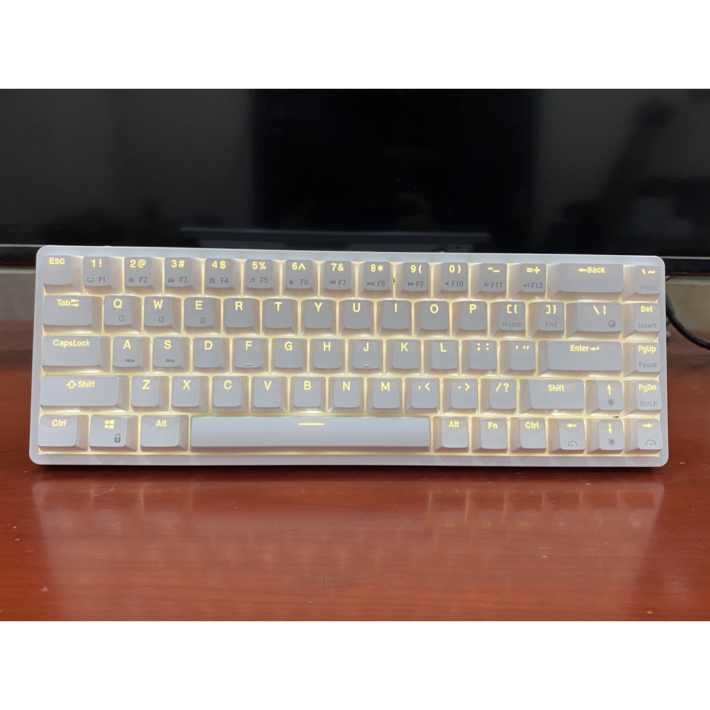 RK G68 Hotswap - Bàn phím cơ không dây Royal Kluedge RK G68 Led Đơn Sắc Bluetooth 5.1 và Wireless 2.4G-BẢO HÀNH 12 THÁNG