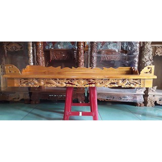 Bàn thờ treo tường chạm rồng 80cm