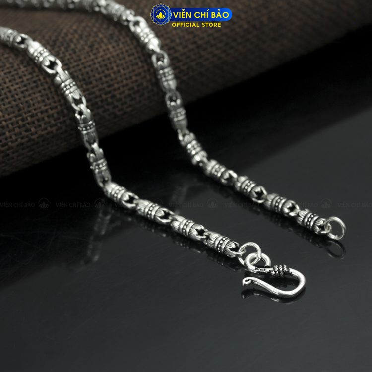 Dây chuyền bạc nam Liên Hoa Sen chất liệu bạc Thái 925 trẻ trung khỏe khoắn thương hiệu Viễn Chí Bảo D100241