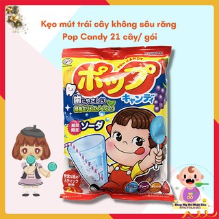 Kẹo Mút Trái Cây Không Sâu Răng Pop Candy | Kẹo Mút Nhật Bản 20 Cây