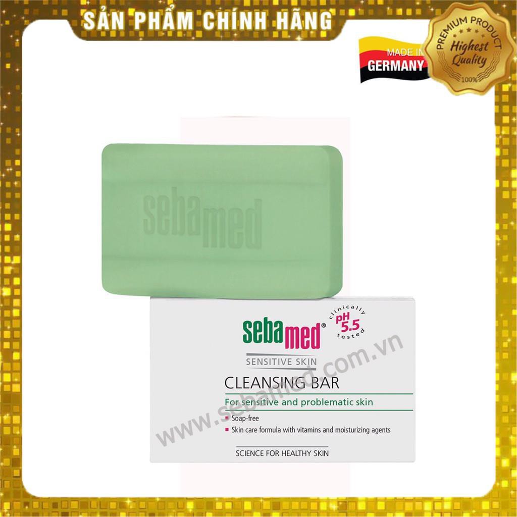 Xà Phòng, Xà Bông KHÁNG KHUẨN SEBAMED pH5.5 - ĐỨC, dành cho da nhạy cảm, khô, da cơ địa 50GR/100G SEBAMED CLEANSING BAR