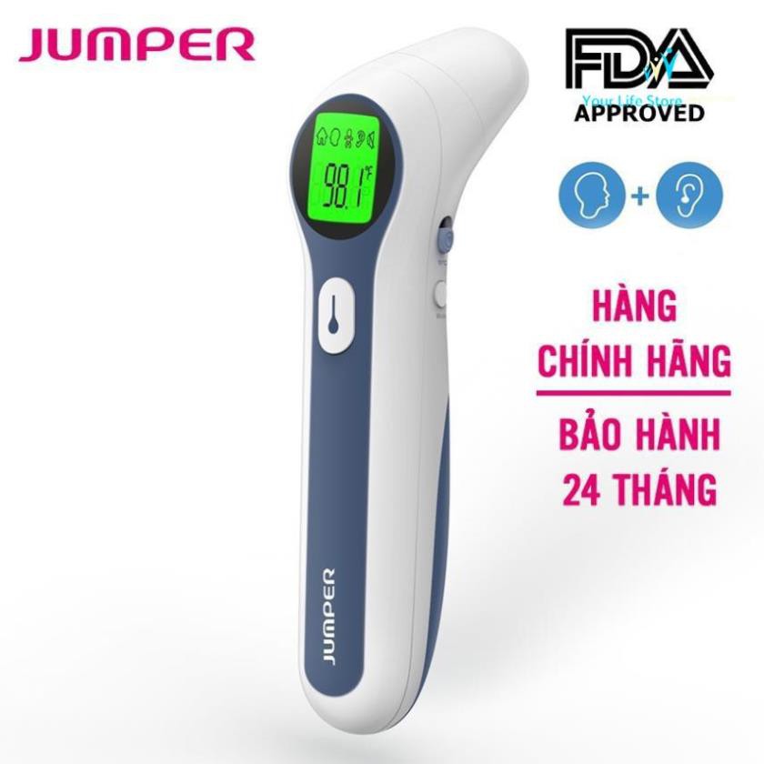 Nhiệt kế hồng ngoại đo trán &amp; tai thông minh 4in1 Jumper JPD-FR300 [BH chính hãng 2 năm]