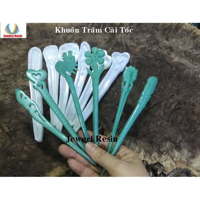 Khuôn Epoxy Resin: Khuôn Silicon, Khuôn Trâm Cài Tóc