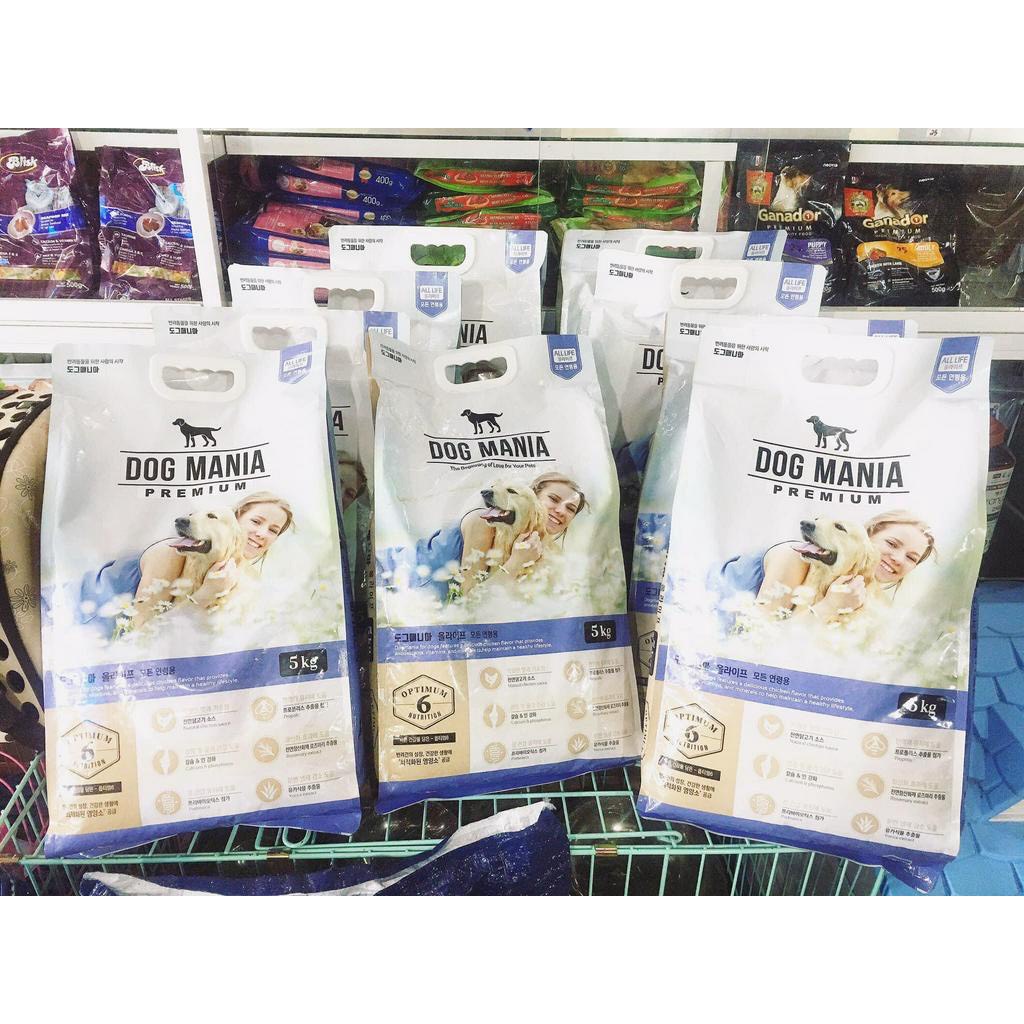 Thức ăn hạt cho chó DOG MANIA 5kg - giảm mùi hôi của phân, nguyên liệu cao cấp