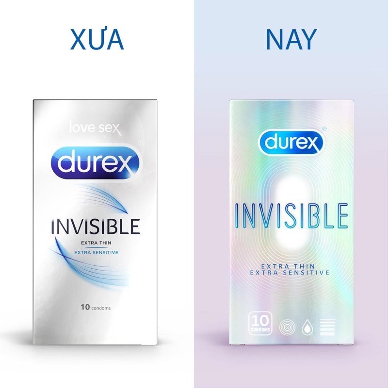 Combo 03 Hộp Bao Cao Su Durex Siêu Mỏng Ôm Khít 30 bcs Chất Lượng