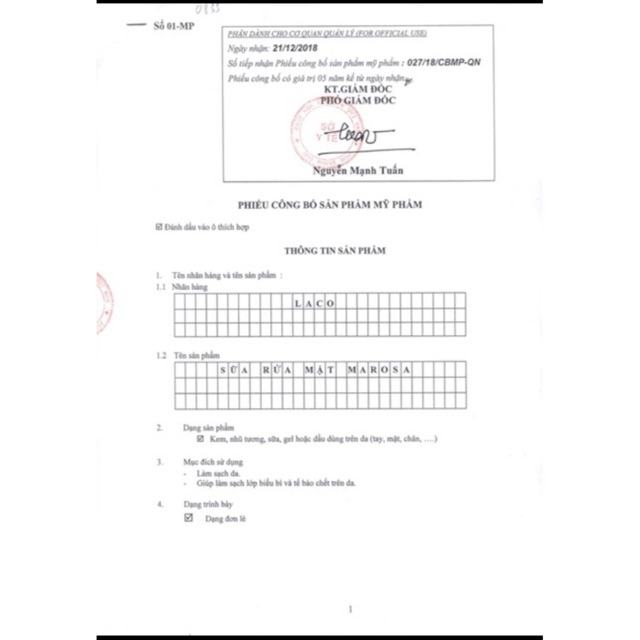 [TUYỂN SỈ - CTV] SỮA RỬA MẶT MAROSA LACO | BigBuy360 - bigbuy360.vn