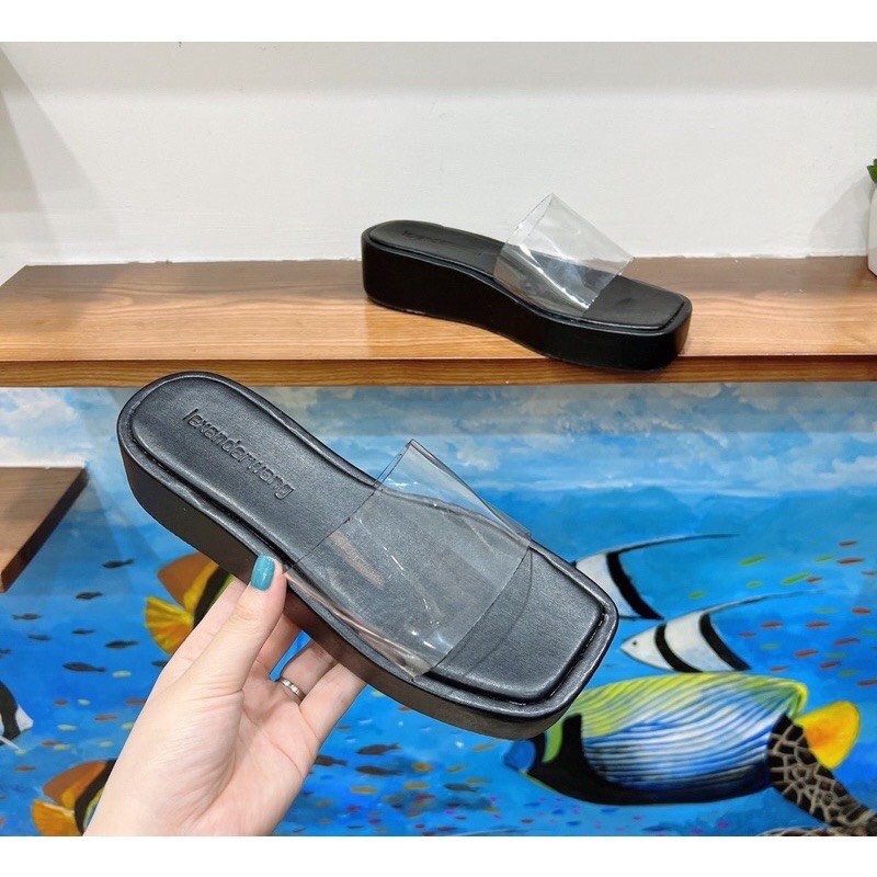 Dép bánh mì quai trong đế xuồng cao 5cm hot trend