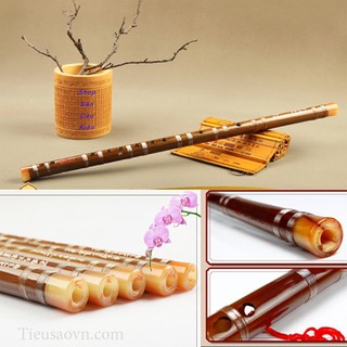 Sáo Trúc Duy An / Sáo DiZi Nâu Không Khớp Tone F & D