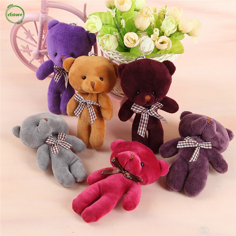 Gấu bông mini 12cm bằng cotton PP mềm mại
