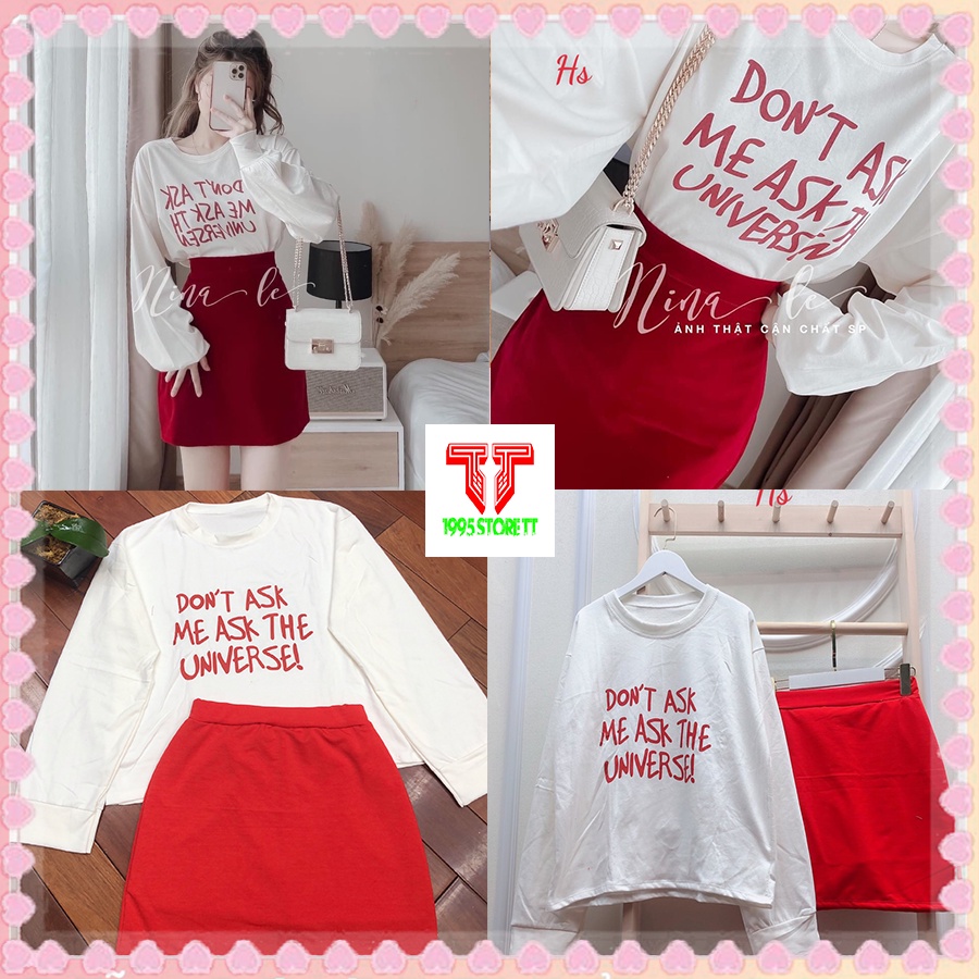 Sét Váy Kèm Áo Dont Ask Me Chân Váy Co Dãn 4 Chiều Chất Liệu Da Cá Dày Mã 0878 STORE TT 1995