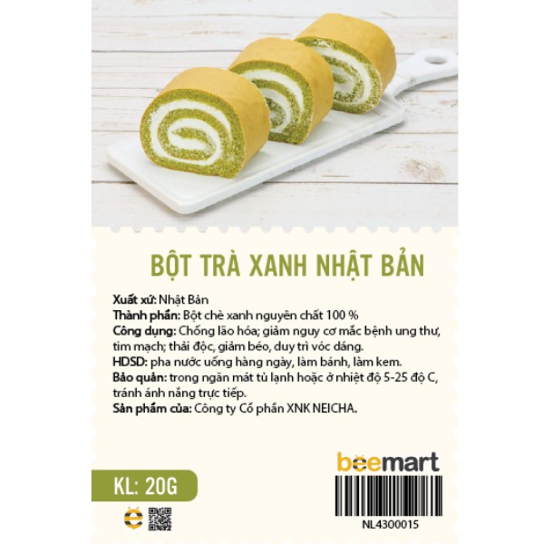 Bột trà xanh Nhật Bản gói nhỏ 20gr