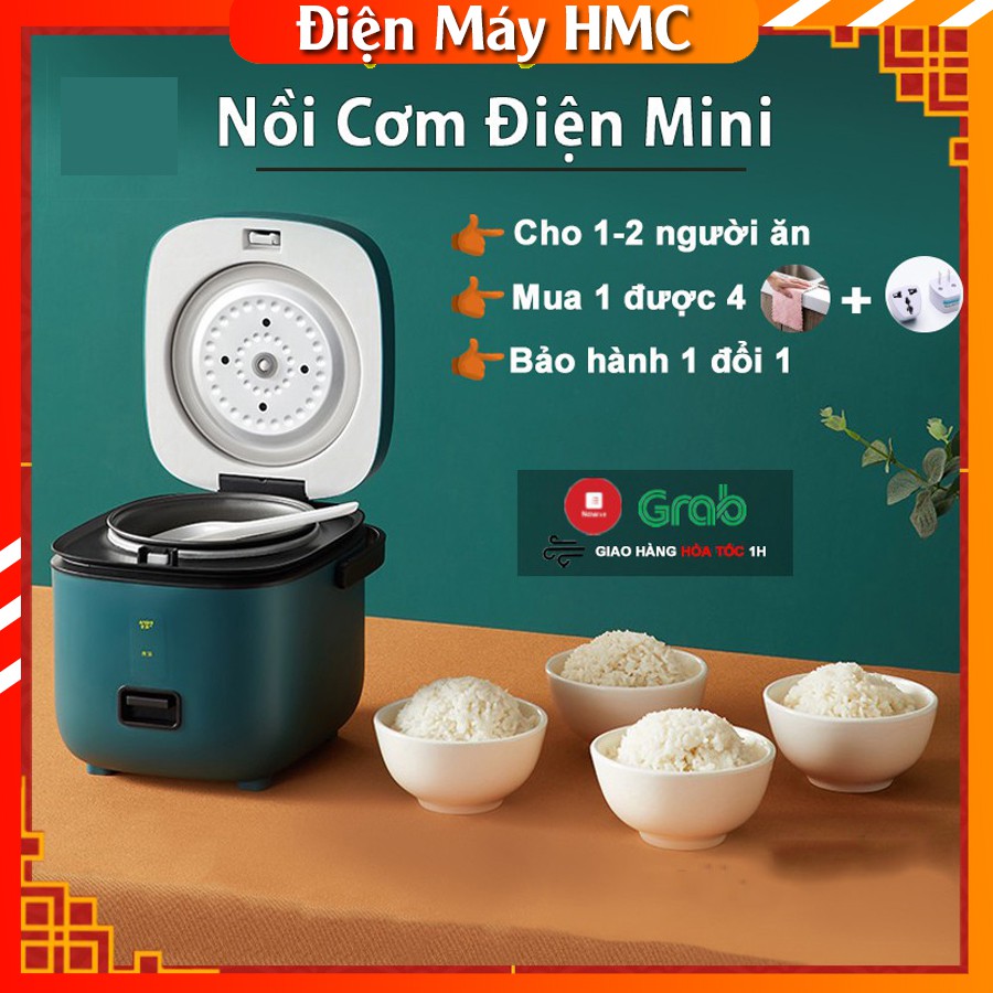 Nồi Cơm Điện Mini Đa Năng [Siêu Ưu Đãi] Nồi Cơm Điện Mini Đa Năng JIASHI 1,2L (Nấu Cháo, Hầm, Chưng, Hấp, Luộc)