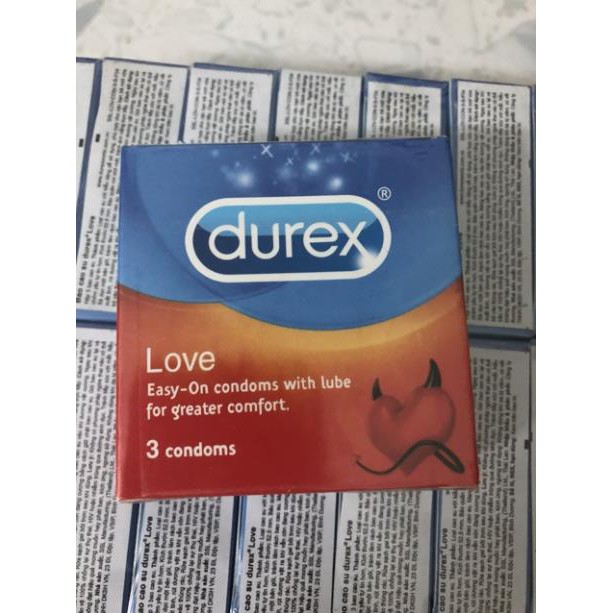 Bao Cao Su ẤM NỒNG DỊU NHẸ Durex Love - 3 bao