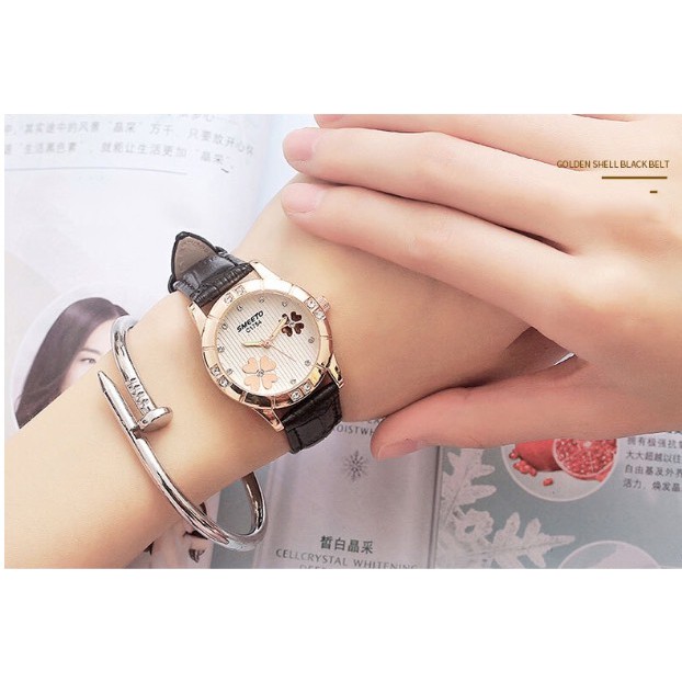 [MẪU HOT] Đồng hồ nữ SMEETO SM22 dây da cao cấp đẳng cấp phái nữ | BigBuy360 - bigbuy360.vn