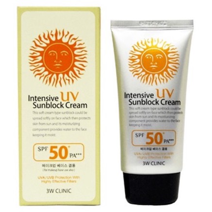 KEM CHỐNG NẮNG 3W CLINIC INTENSIVE UV SUNBLOCK CREAM 70ml
