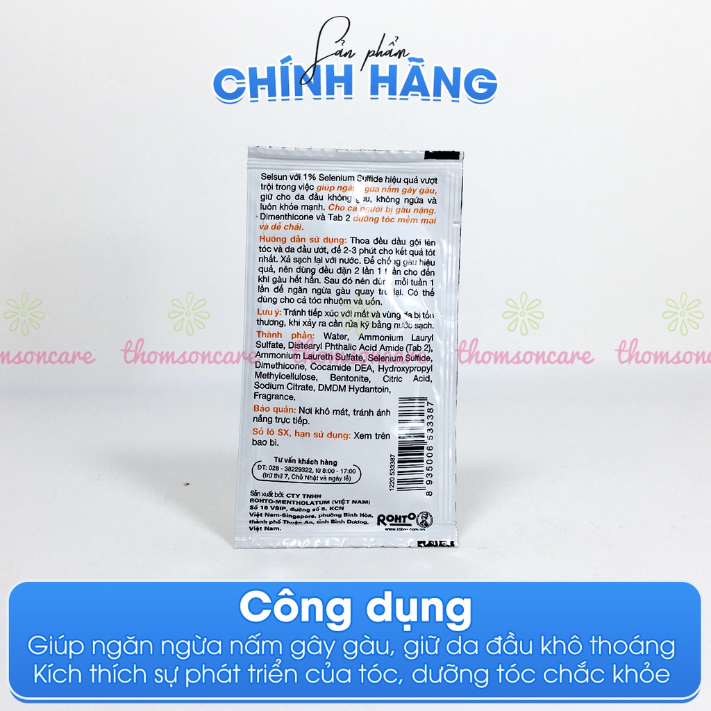 Dầu gội ngăn ngừa gàu Selsun Anti- Dandruff Shampoo - chống gầu từ thảo dược