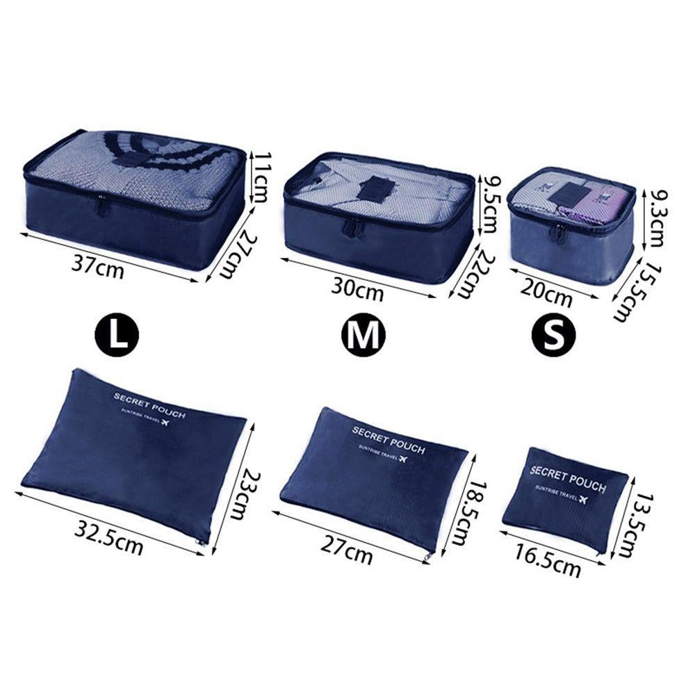 Set 6 Túi Đựng Đồ Giặt Tiện Lợi Khi Đi Du Lịch