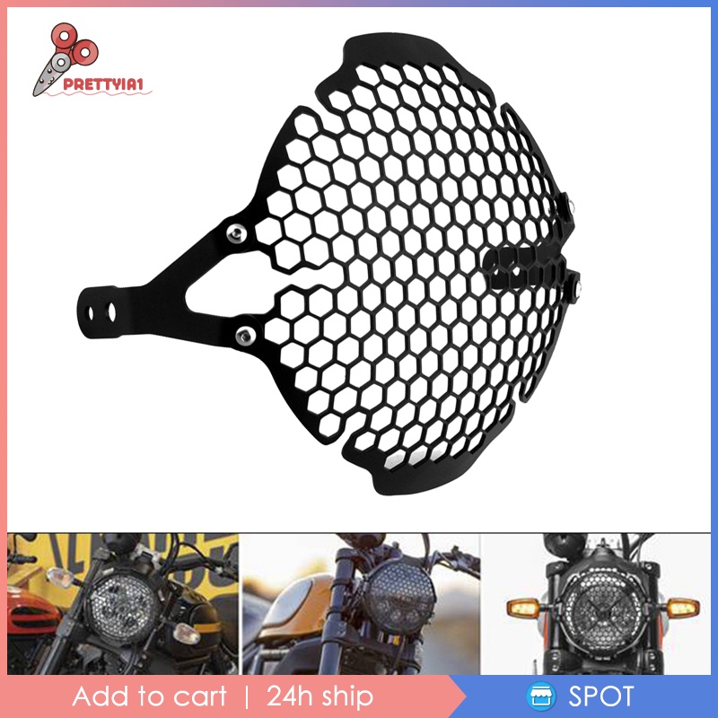 Khung Lưới Bảo Vệ Đèn Pha Cho Xe Ducati Scrambler 1100 800 Prettyia1