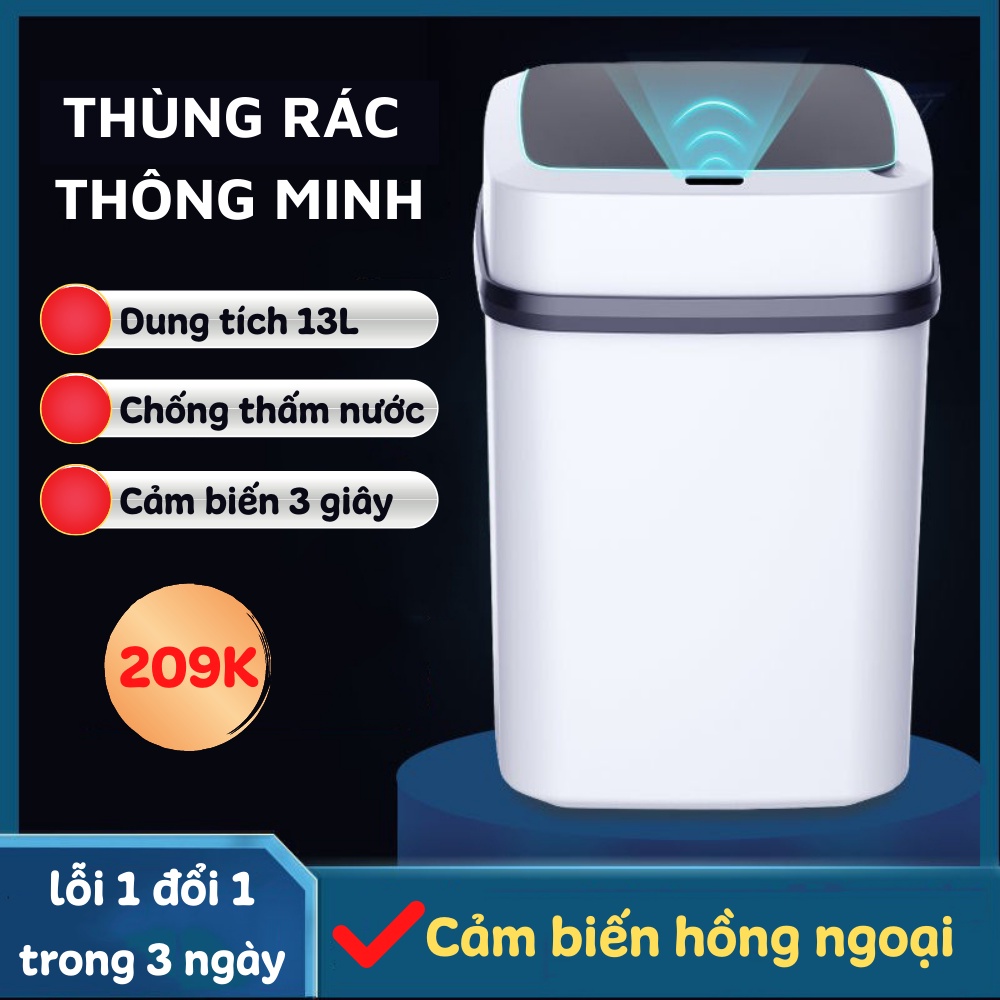 Thùng Rác, Thùng Rác Cảm Biến Tiện Lợi Không Lo Bụi Bẩn THANH XUÂN 98