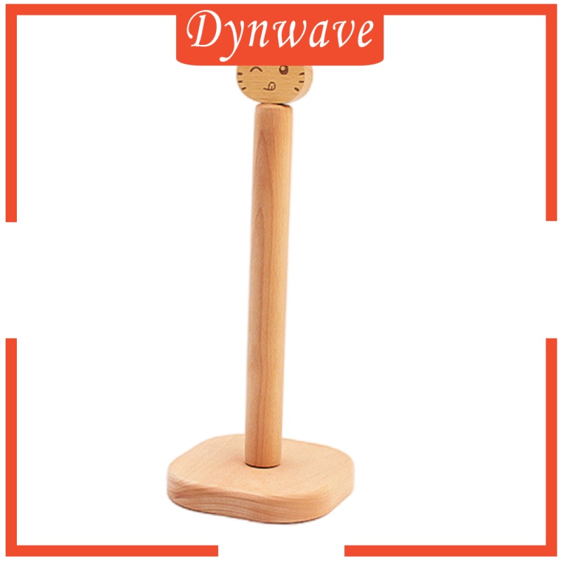 1 Giá Đỡ Khăn Giấy Cuộn Bằng Gỗ Hình Động Vật Hoạt Hình Kèm Đế Đỡ Sắp Xếp Gọn Gàng Cho Nhà Bếp