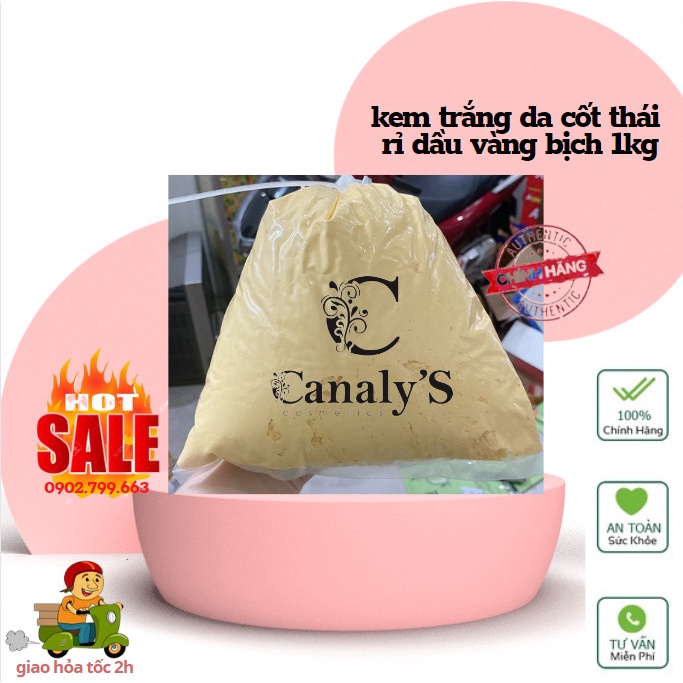 kem body canaly's cốt dầu rỉ dầu vàng phomai trắng sau 3 ngày sử dụng