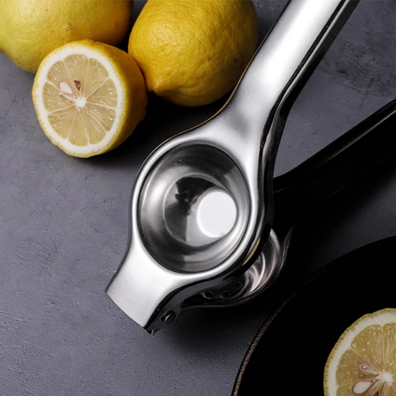 Stainless Steel Lemon Clip Manual Juicer Press household lemon clip squeezer