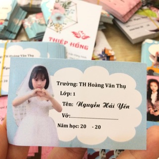 In nhãn vở theo yêu cầu set 50k/48 nhãn