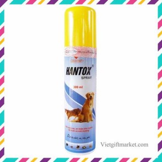 Thuốc Xịt Hantox Trị Ve, rận, bọ chét cho chó mèo