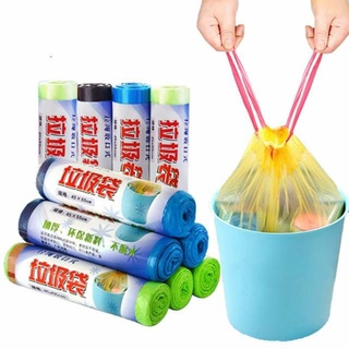 Sỉ 10 Cuộn Túi đựng rác có dây rút